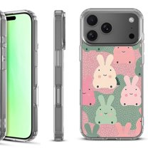For iPhone 17 Pro Shockproof Protective Phone Case, by OneToughShield - Bunny Mix