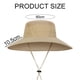 thumbnail image 2 of Sombrero de pescador con protección solar de verano de 60 cm de circunferencia, para hombre, para exteriores, impermeable y transpirable, 2 of 5