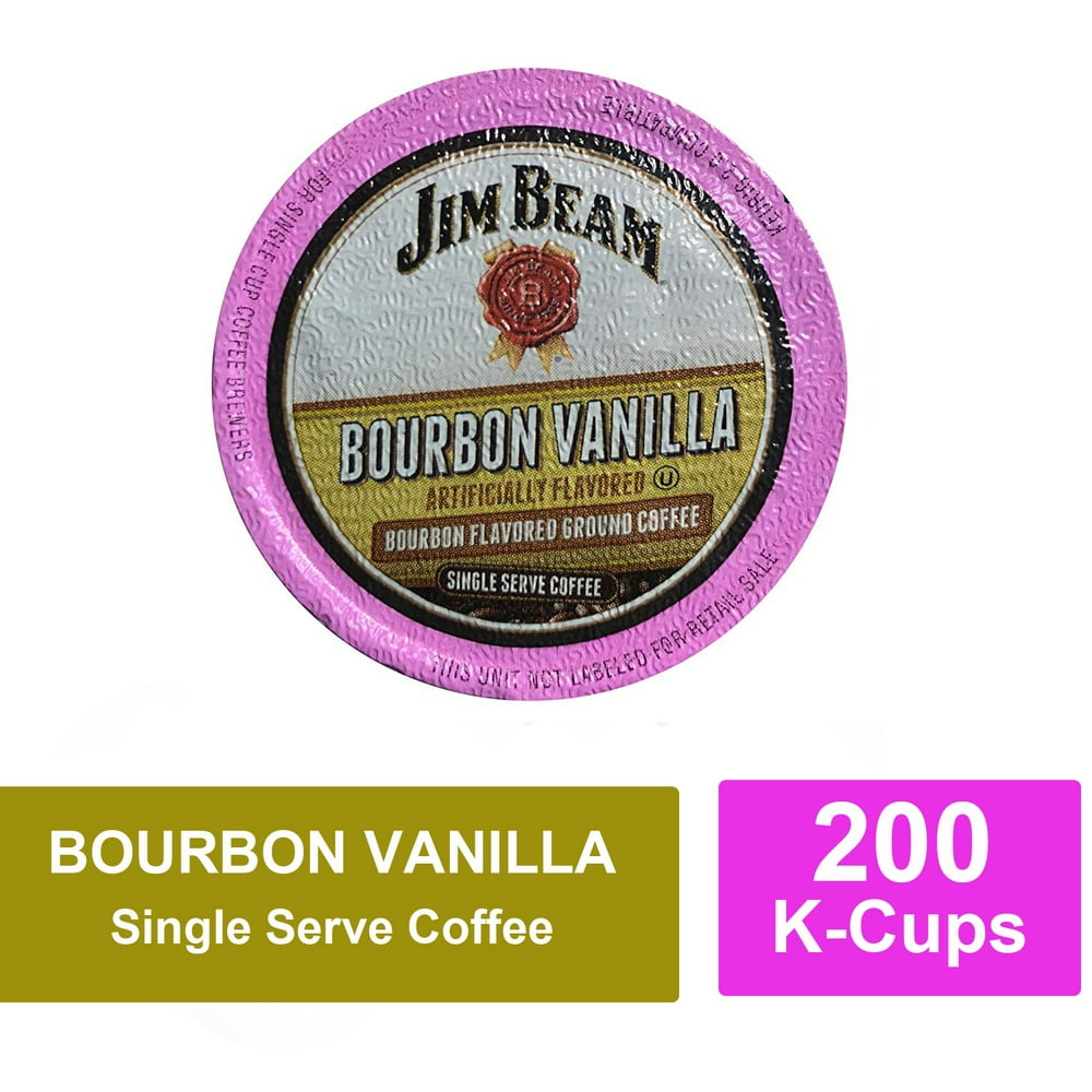 Jim Beam Bourbon Vanilla Flavored Single Serve Coffee, 200 Cups