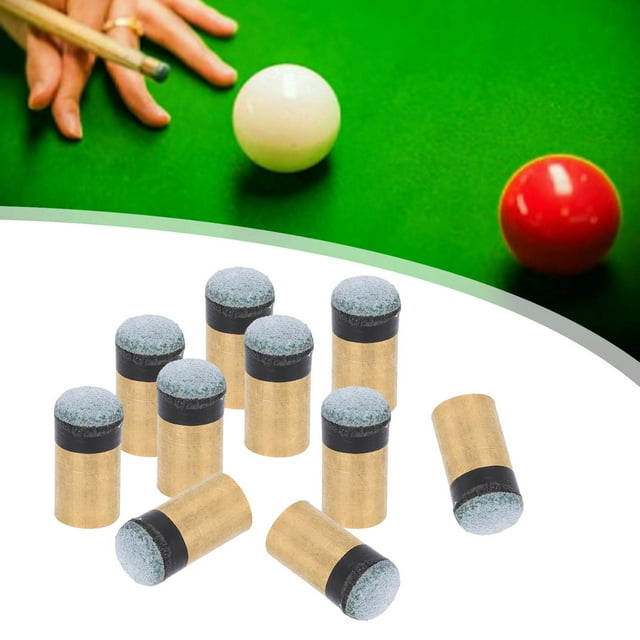 10 piezas Snooker / Puntas de piscina Tornillo en tipo herramienta Varios tamaños Virolas Diámetro Diámetro 13 mm Cola consejos para tacos de billar