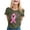 Armée Verte, variante sur Yhmxh T-shirts pour Femmes T-shirt Imprimé à Manches Courtes Col Rond Haut/chemise d'Été pour Femmes T-shirts d'Été sous-Vêtements T-shirts pour Femmes