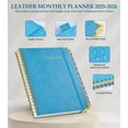 thumbnail image 4 of Academic Planner 2025-2026, Weekly and Monthly Calendar Planner from July 2025 - June 2026, 8.5" x 11" Hardcover Leather Hourly Appointment Book with Tabs, Spiral Daily Planners for College Schoo, 4 of 7