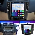 thumbnail image 4 of Guwzn Car Stereo Radio for Honda Accord 2003-2007 9.7" Touchscreen 2+32G Vehicle GPS Navigation Wireless CarPlay Android Auto, 4 of 14