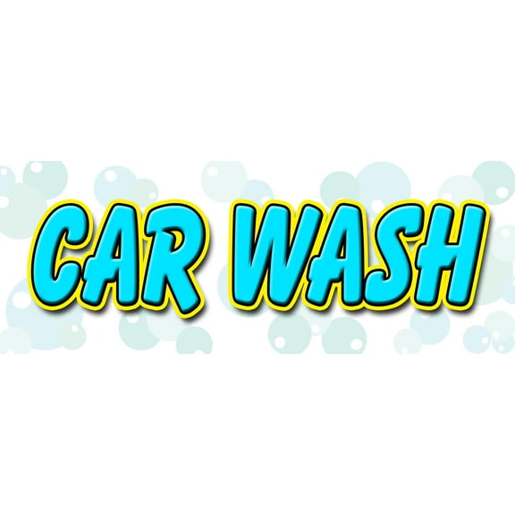 36" CAR WASH DECAL sticker washing detail wax