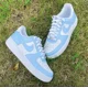 thumbnail image 3 of Custom “LIGHT BLUE” Ni&ke Air Force 1 Triple White Blue, 3 of 5