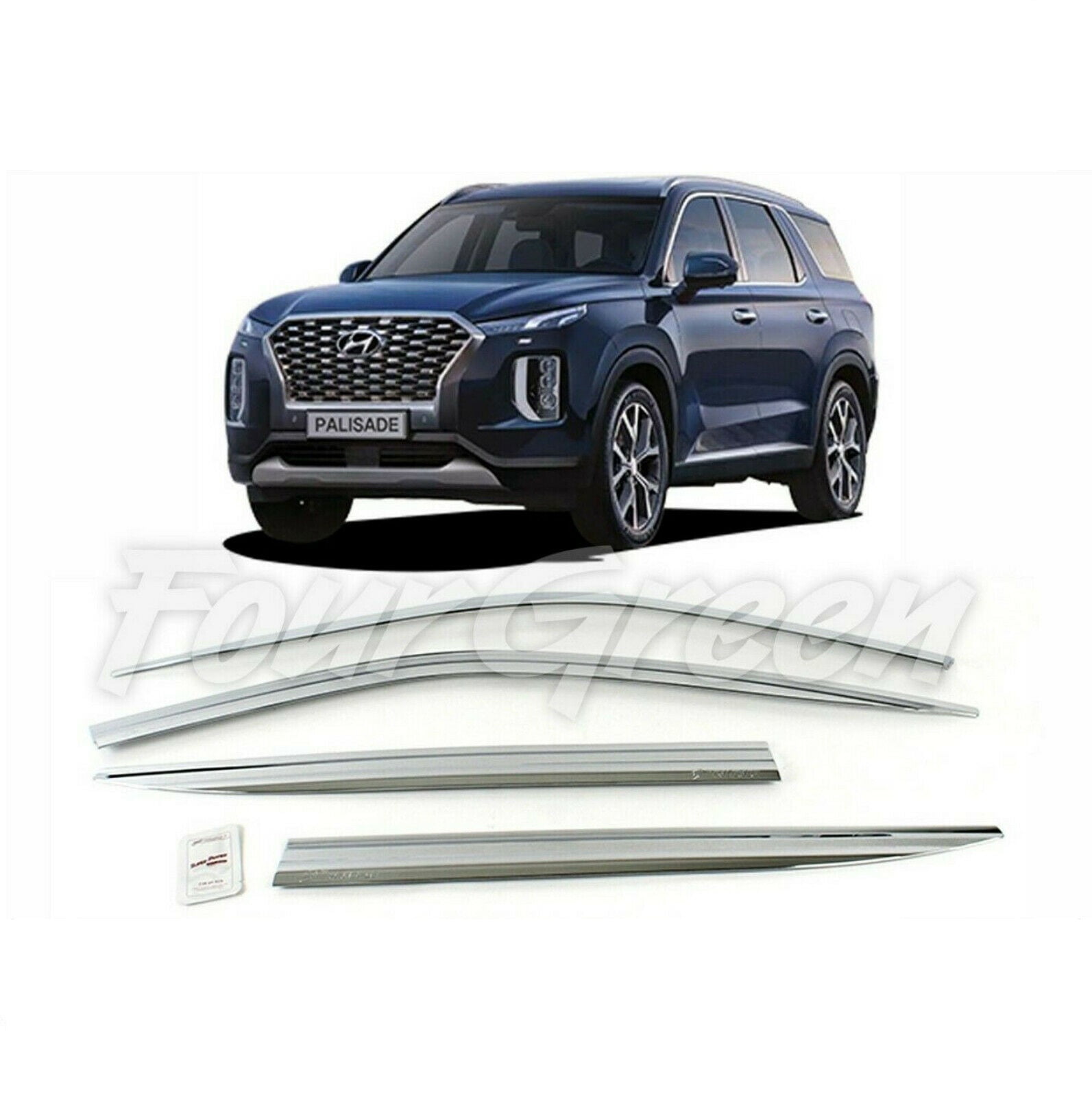 Stainless Steel Hair-line Trunk Step Protect Cover for HYUNDAI 2019-20 Palisade