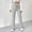 *Gray, variant on ClodeEU Women's High Waisted Yoga Pants with Flare Leg And Adjustable Drawstring Khaki,Womens Plus XS