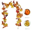 thumbnail image 2 of Maple Leaf Berry Garland Thanksgiving Window Wicker Decoration Door Hang, 2 of 3