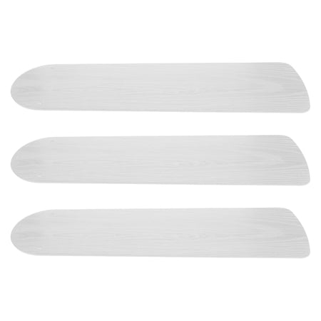 HONMEET 3-Pack White Ceiling Fan Blade Replacements with Wood Grain Texture, Plastic, Easy Installation