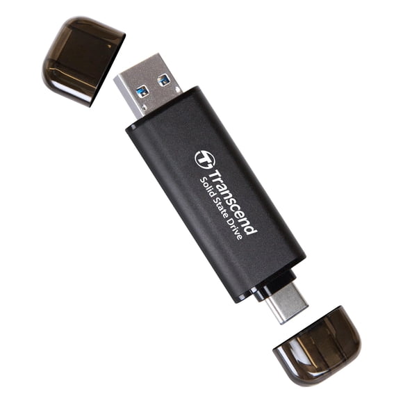 SSD externo Transcend USB 3.2 Gen 2 de 256 GB para iPhone, iPad y Mac