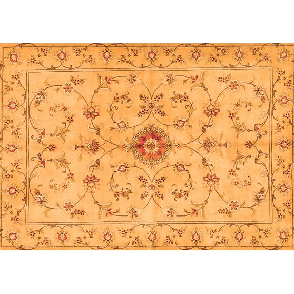 Ahgly Company Indoor Rectangle Persian Orange Traditional Area Rugs, 2' x 5'