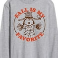 thumbnail image 3 of Peanuts - Fall Is My Favorite - Men's Long Sleeve T-Shirt, 3 of 6