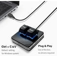 thumbnail image 4 of BTXETUEL Copy and Paste 2-Key Keyboard SAYO OSU Keypad Hotswap One Handed Mechanical Gaming Keyboard Cherry Switch RGB Backlit Mini USB Keypad for macros or Rhythm Games, 4 of 7