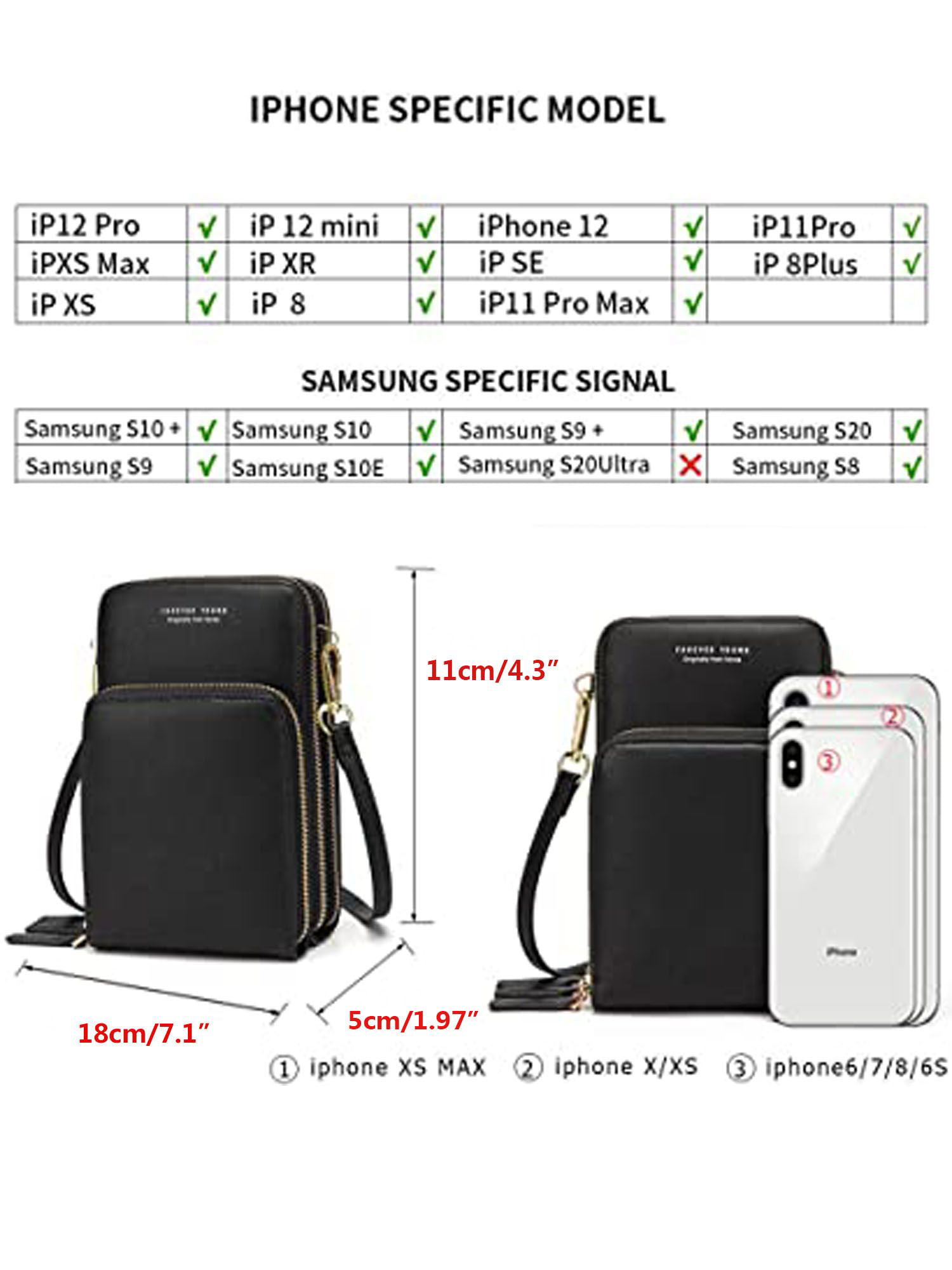 Plain Crossbody Strap Phone Case - iPhone 12 Pro Max / 12 Pro / 12 / 12  mini / 11 Pro Max / 11 Pro / 11 / SE / XS Max / XS / XR / X / SE 2 / 8 / 8