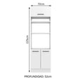 thumbnail image 3 of Mueble de Cocina para Horno y Microondas MADESA Agata 70 cm 3 Puertas, 3 of 9