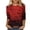 Red#02, variant on Axiiglly Halloween Shirts for Women Plus Size 3/4 Sleeves Round Neck Print Tops Casual Loose Graphic Tees S-5XL
