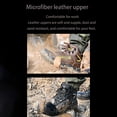 thumbnail image 4 of Men's Steel Toe Boots Waterproof Safety Boots Breathable Cowhide Work Shoes Military Boots Non-Slip and Wear-Resistant, 4 of 7