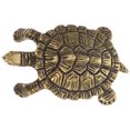 thumbnail image 4 of Miangastore Mini Turtle Handle Light Brown Brass 1Pack 1.8In Furniture Pull, 4 of 9