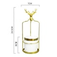 thumbnail image 3 of Cabeza de venado de hierro perfecl con maceta de cerámica para jardín y decoración de sala, 3 of 8