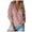 Pink, variant on Buigttklop Sweaters for Women Plus Size Women Deep V-Neck Wrap Sweater Long-Sleeved Crochet Pullover Pink