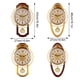 thumbnail image 5 of Kearding Cronometraje preciso, funcionamiento silencioso, construcción duradera, elegante reloj de pared para sala de estar Decoración del hogar Elipse de color madera, 5 of 6