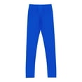 thumbnail image 6 of inhzoy Kids Girls Solid Leggings High Waist Full Length Strechy Tights Dancewear Royal Blue 16, 6 of 8