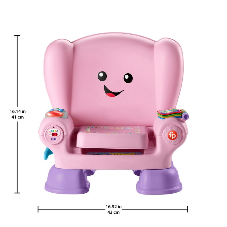 Fisher-Price Laugh & Learn Smart Stages Chair Electronic Learning Toy for  Toddlers, Pink