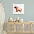 thumbnail image 4 of Stupell Industries Bohemian Beach Dog Flip Flops Canvas Art, 30 x 30, by Geoff Allen, 4 of 8