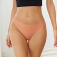 thumbnail image 5 of No Show Seamless Thong for Women Invisible Laser Cut Panties for Leggings & Tight Dresses Comfort Everyday Workout Red,Size S, 5 of 8