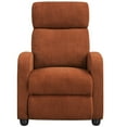 thumbnail image 6 of Yaheetech Modern Upholstered Recliner Chair with Adjustable Backrest and Padded Headrest, Brick Red, 6 of 7