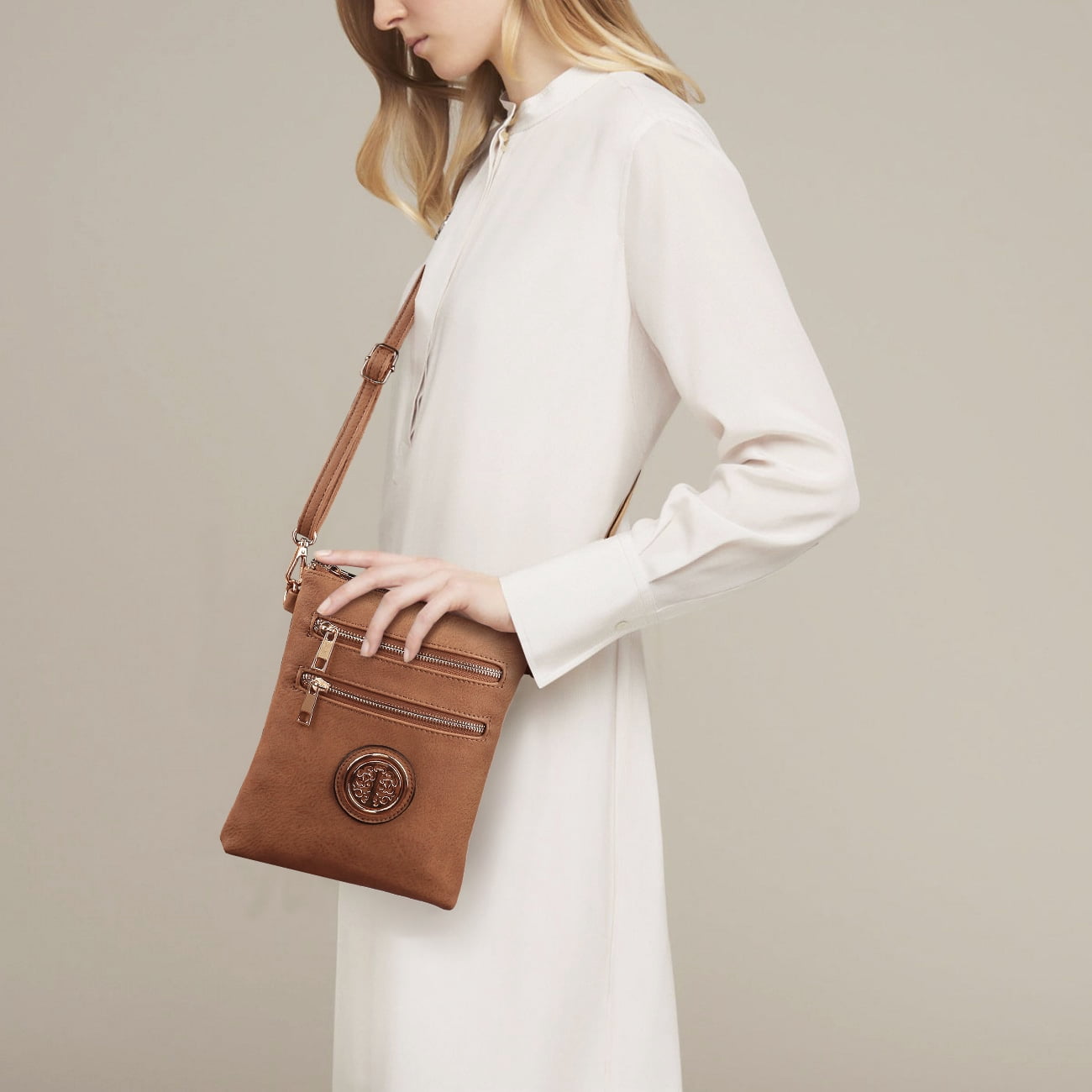 Dasein Medium Crossbody Bags for Women Handbag Lightweight Crossbody Purses with Multi Pockets