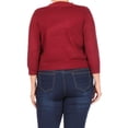thumbnail image 4 of Women's Plus Size Long Sleeves Lightweight Open Solid Sweater Bolero Cardigan S-3XL, 4 of 5