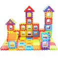 thumbnail image 3 of Baby Paradise House Spelling Puzzled Plastic Block City DIY Creative Model Figures Educational Kids Toys, 3 of 5