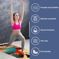 thumbnail image 2 of Geometric Cube Yoga Mat Towel with Storage Bag, 72.8"x26.8" - Suitable for Yoga, Pilates, Fitness, Gym Towels, Yoga Towel, 2 of 6