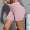 thumbnail image 5 of AKOEE High Waist Leggings for Women Shorts Workout Biker Yoga Tight Shorts with Pockets Stretch Gym Clothes (L, Pink), 5 of 8