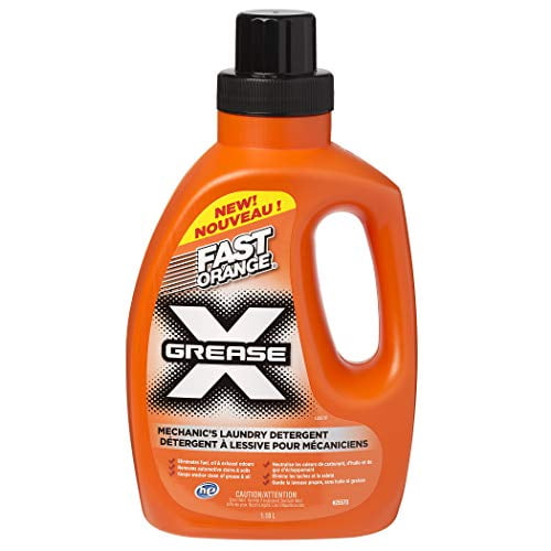 FAST ORANGE 25570 Clear Grease X Mechanics Laundry Detergent 1.18L, 1