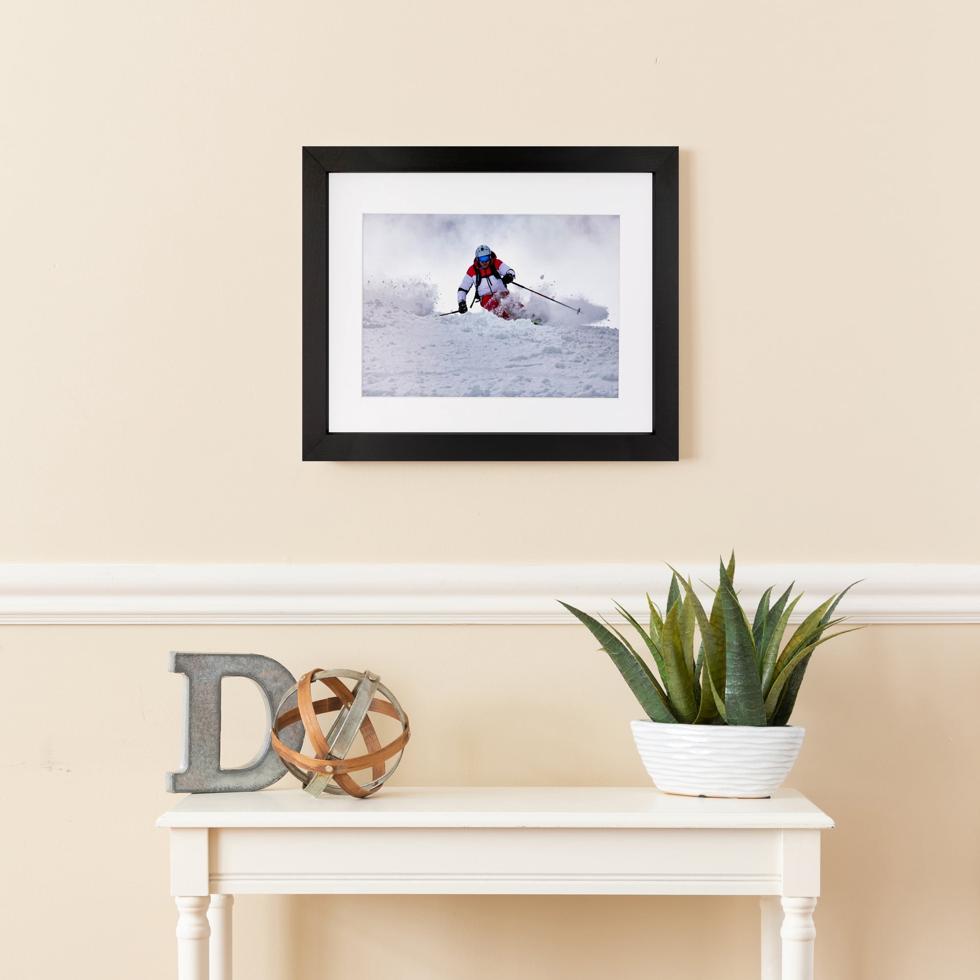 ArtToFrames 18x24 Inch Black Picture Frame, This Black Wood Poster Frame is Great for Your Art or Photos, Comes with 060 Plexi Glass (4088)