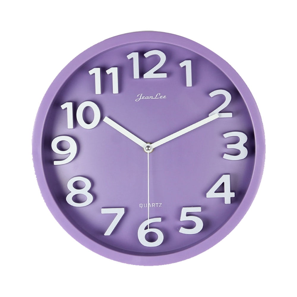 Wall Clock Battery Operated Silent NonTicking Wall Clock Modern Quartz Design Decorative Indoor