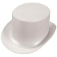 thumbnail image 2 of Satin (White) Adult Top Hat, 2 of 2