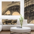 thumbnail image 1 of Iconic Paris Paris Eiffel TowerSide View from Ground - Cityscape Canvas Print, 1 of 3