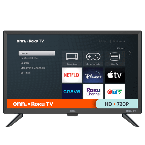 onn. 24" 720p HD Roku Smart TV (100012590-CA)