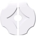 thumbnail image 1 of Ekena Millwork CMP22PL2-04000 22 in. OD x 4 in. ID Square Percival Architectural Grade PVC Contemporary Ceiling Medallion - 2 Piece, 1 of 1