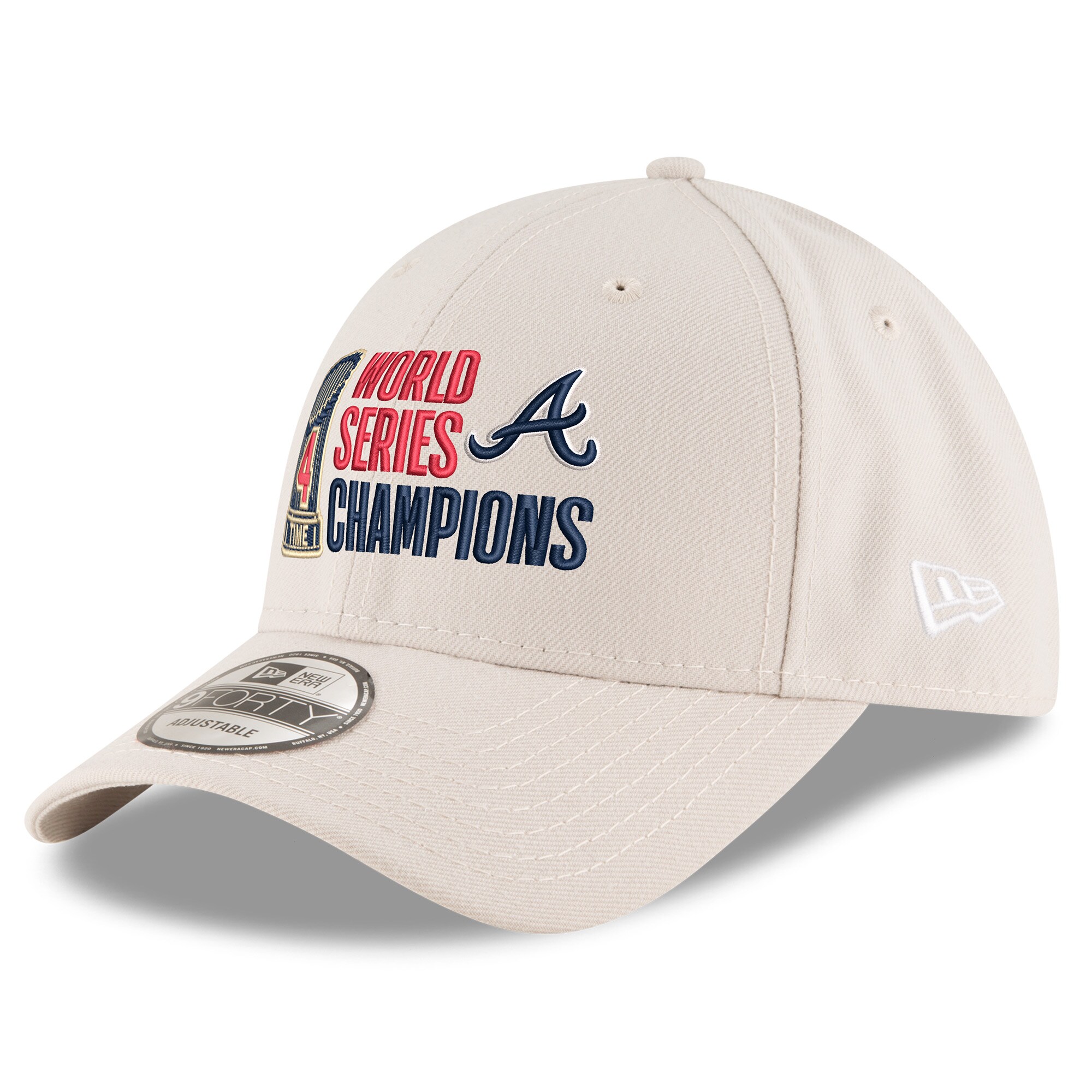 Men's New Era Khaki Atlanta Braves 4 
