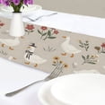 thumbnail image 4 of Yayeee Table Runner 70 inches Long for Home Kitchen Rectangle Dining Table Holiday Party Decoration, Gray Cartoon Goose Pattern, 4 of 7