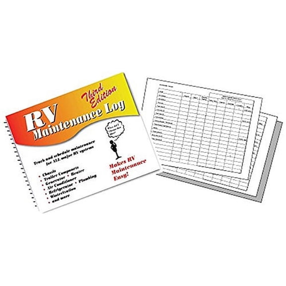 Rv Designer B345 Rv Maintenance Log Book Organizer