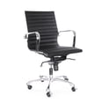 thumbnail image 2 of Century Black Modern Classic Aluminum Office Chair, 2 of 6
