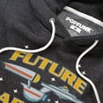 thumbnail image 2 of Star Trek Future Captain Unisex Adult Slim Fit Pull-Over Heather Hoodie, Charcoal, Large, 2 of 5
