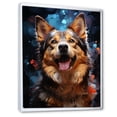 thumbnail image 2 of Designart "Aurora Of The Akita I" Animals Dog Floater Framed Canvas Prints, 2 of 5