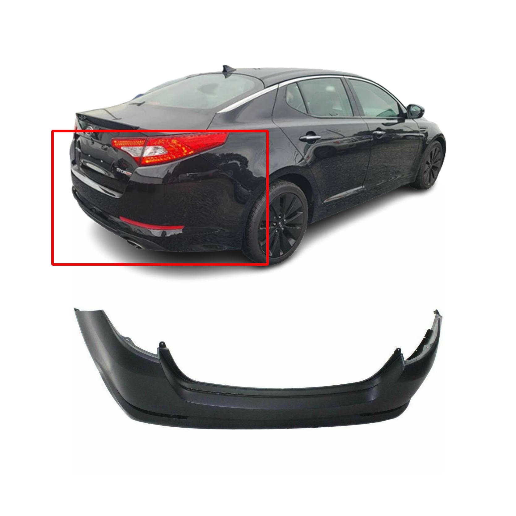 Rear Bumper Cover For 2011 2013 Kia Optima SX Primed 866114C200