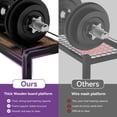 thumbnail image 4 of Estante de pesas para gimnasio y hogar de 3 niveles para mancuernas y pesas rusas, 4 of 7